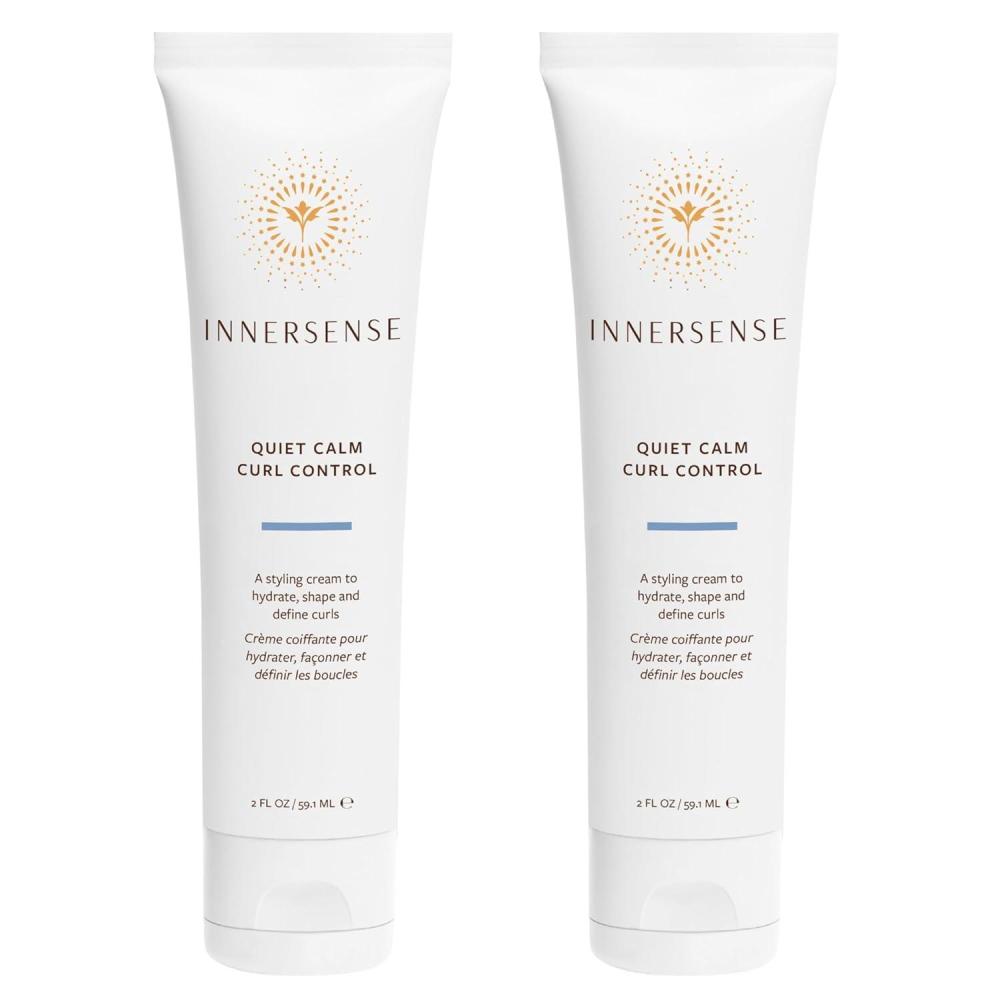 INNERSENSE Organic Beauty – Natural Quiet Calm Curl Control | Non-Toxic, Cruelty-Free, Clean Haircare (Travel Size, 2 fl oz | 59 ml)(2 Fl Oz (Pack of 2))