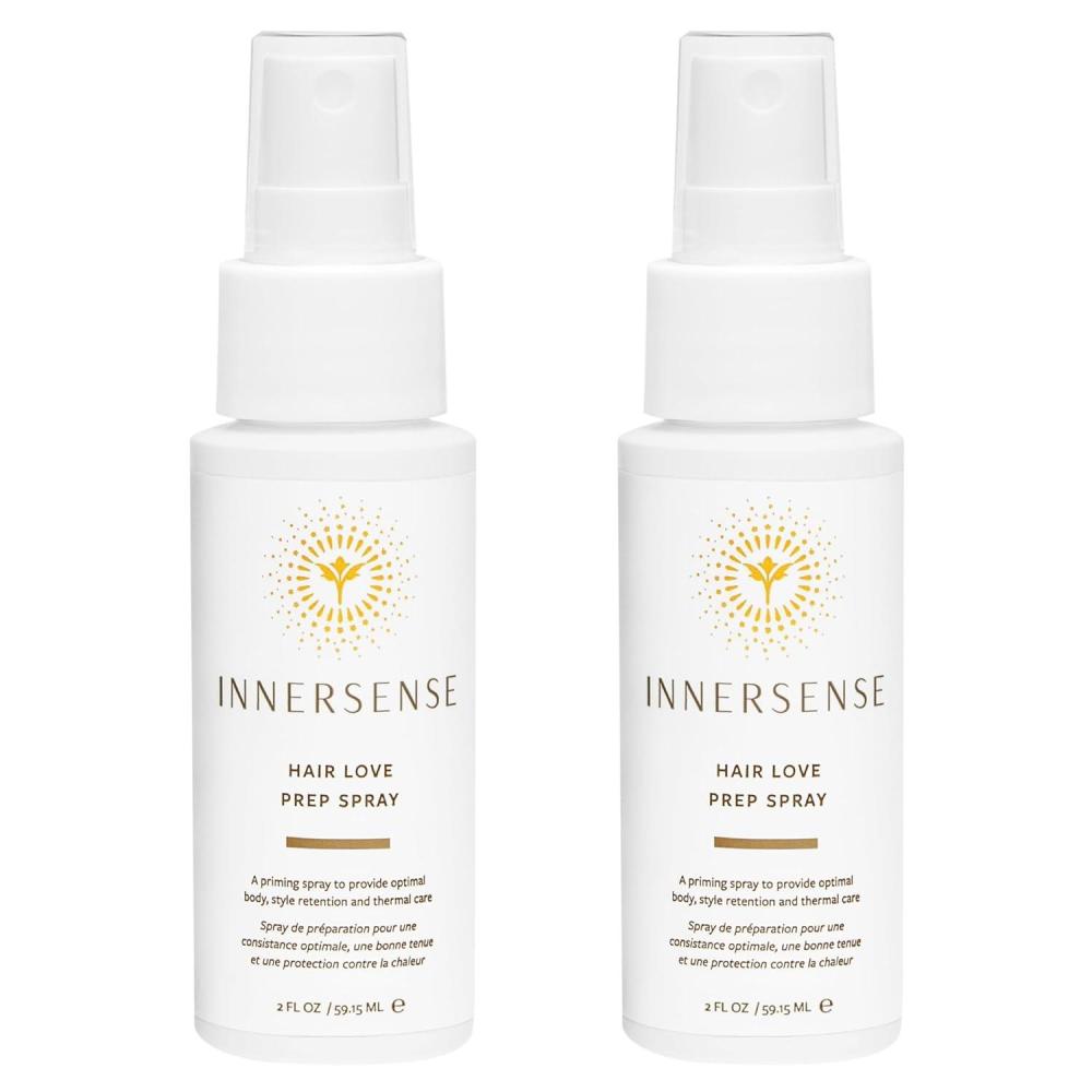 INNERSENSE Organic Beauty – Natural Hair Love Prep Spray For Body, Style Retention + Thermal Care | Non-Toxic, Cruelty-Free, Clean Haircare (Travel Size, 2 fl oz | 60 ml)(2 Fl Oz (Pack of 2))