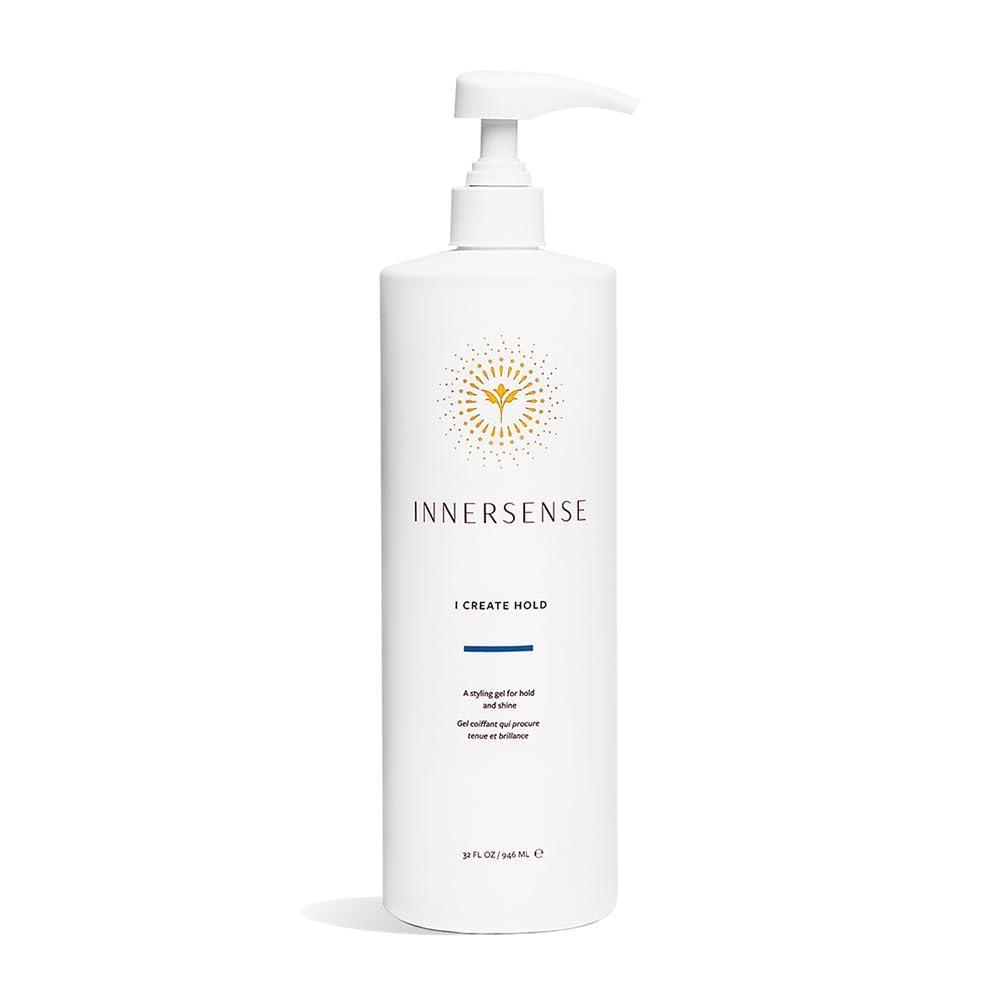 INNERSENSE Organic Beauty – Natural I Create Hold Styling Gel | Non-Toxic, Cruelty-Free, Clean Haircare (Pump Bottle, 32 fl oz | 946 ml)(Pump Bottle  32 fl oz | 946 ml)