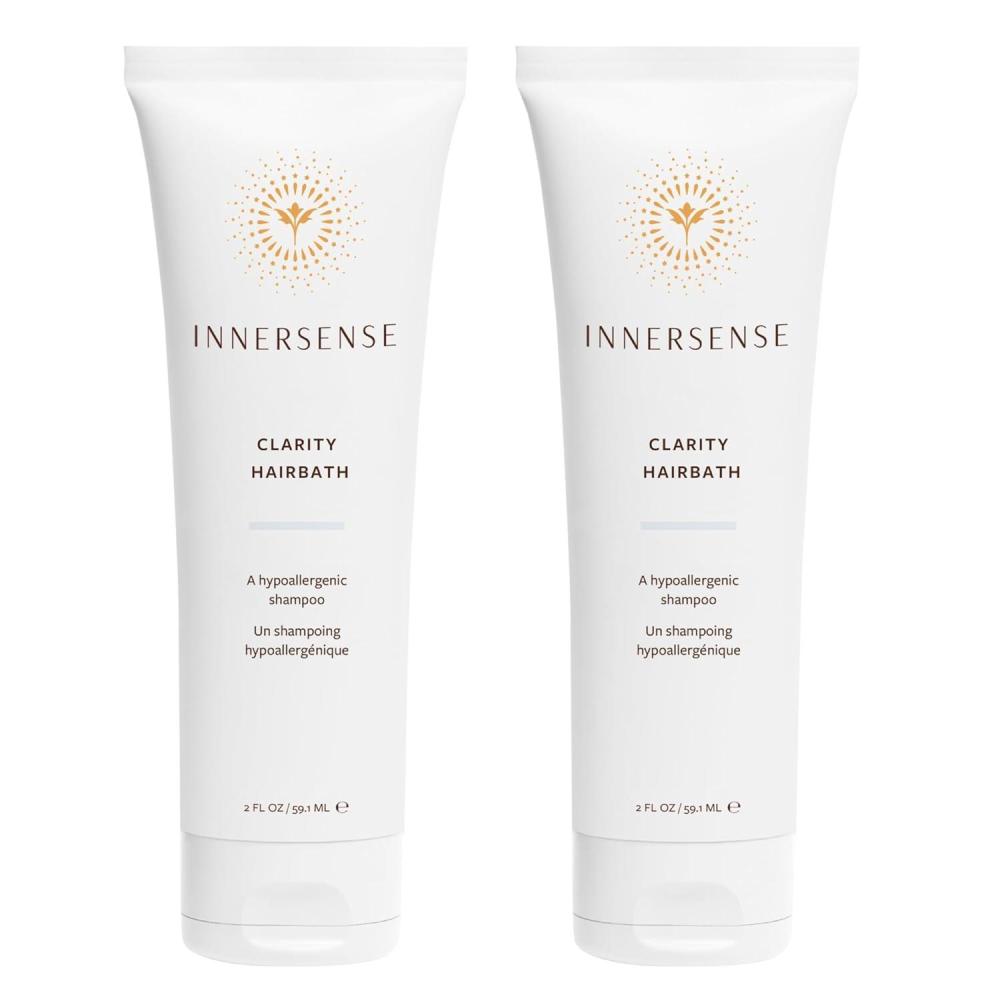 INNERSENSE Organic Beauty – Natural Clarity Hypoallergenic Hairbath | Non-Toxic, Cruelty-Free Haircare (10 fl oz | 295 ml)(2 Fl Oz (Pack of 2))