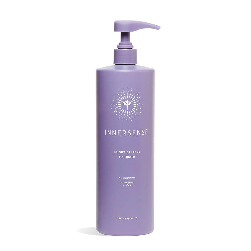 INNERSENSE Organic Beauty – Natural Bright Balance Purple Toning Hairbath | Non-Toxic, Cruelty-Free Haircare (10 fl oz | 295 ml)(32 Fl Oz (Pack of 1))