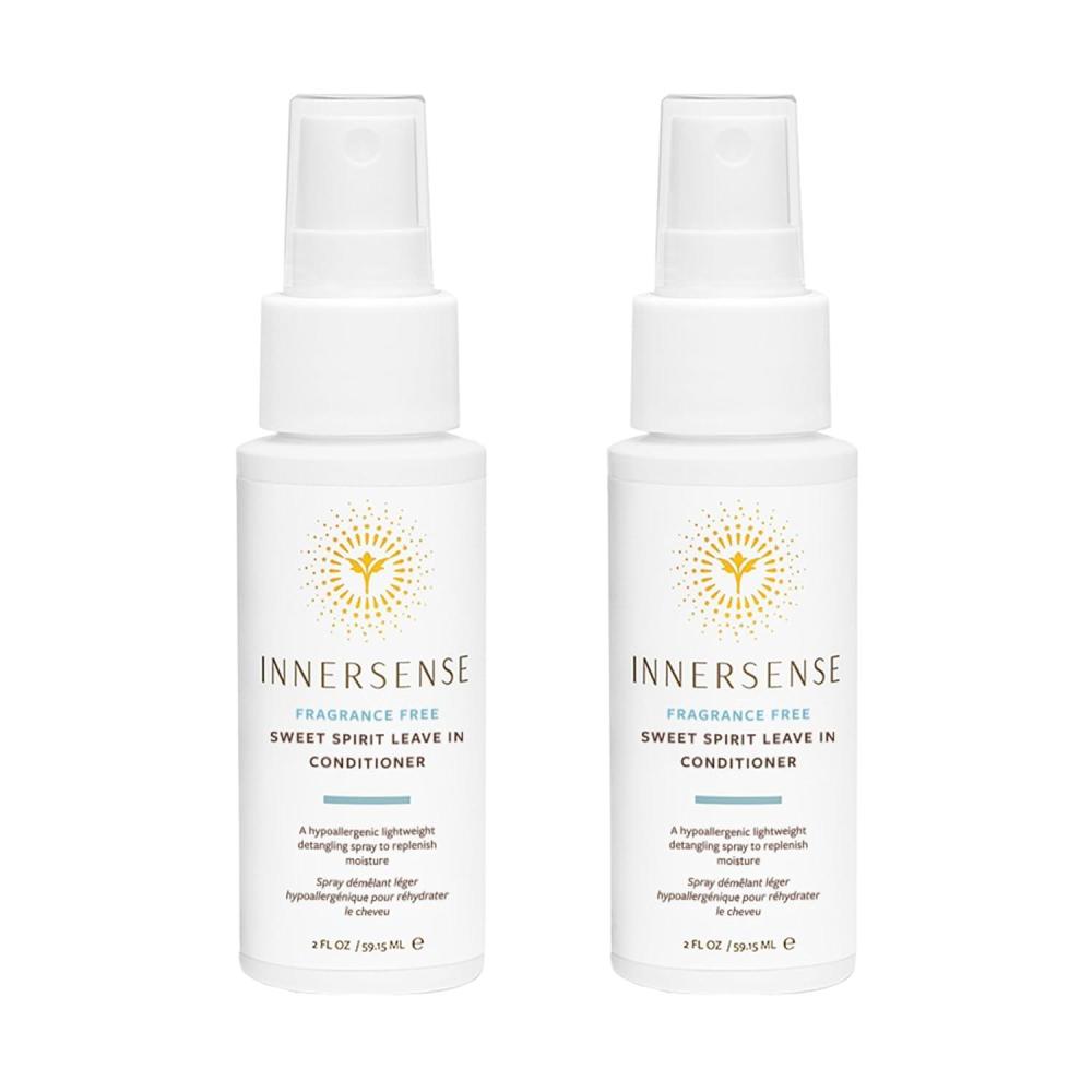 Innersense Organic Beauty – Fragrance-Free Sweet Spirit Leave-in Conditioner | Detangling, Hydrating, Smoothing | Non-Toxic, Cruelty-Free, Clean Haircare (10 fl oz)(2 Fl Oz (Pack of 2))