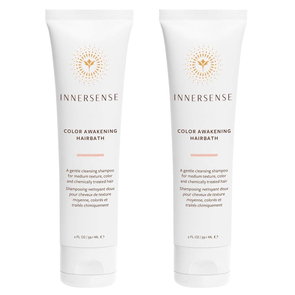 INNERSENSE Organic Beauty – Natural Color Awakening Hairbath Shampoo | Cleansing, Color Care, For All Scalps | Non-Toxic, Cruelty-Free, Clean Haircare (2 Pack – 2 fl oz | 59.15 ml each)(2 Fl Oz (Pack of 2))