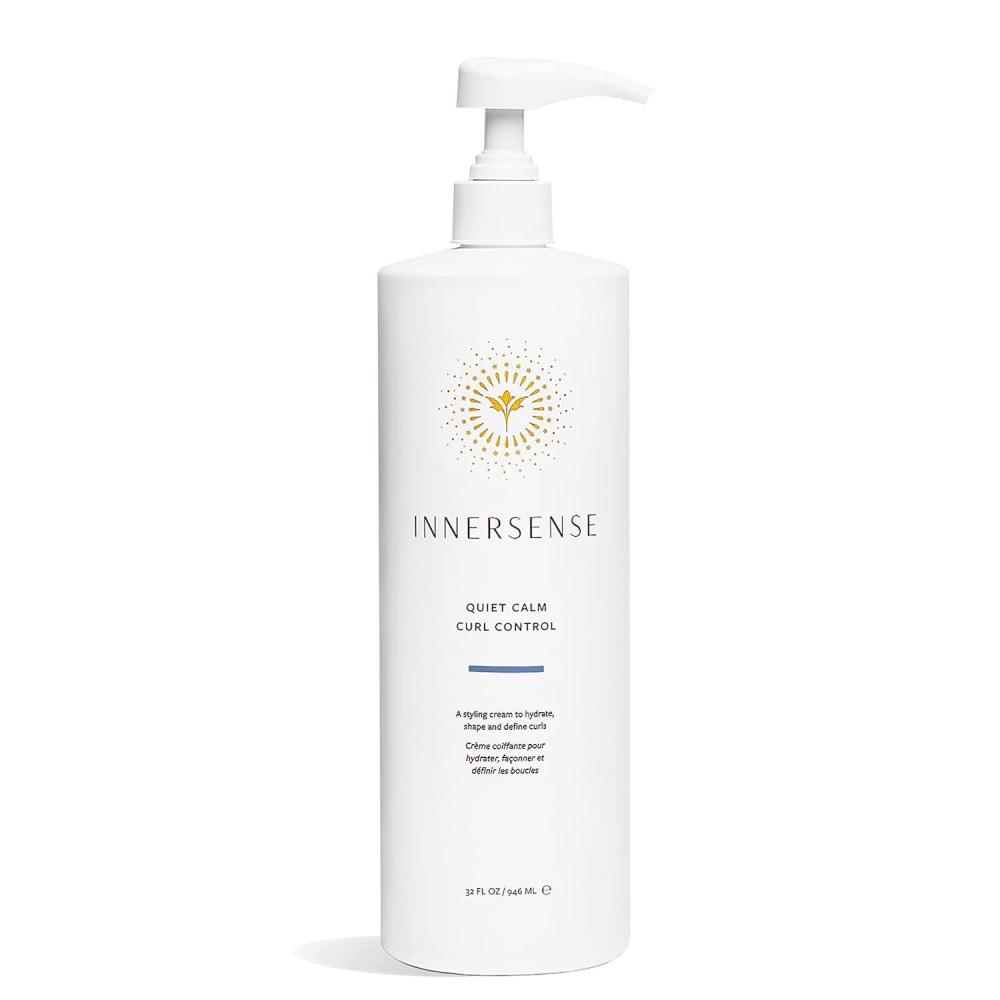 INNERSENSE Organic Beauty – Natural Quiet Calm Curl Control | Non-Toxic, Cruelty-Free, Clean Haircare (Pump Bottle, 32 fl oz | 946 ml)