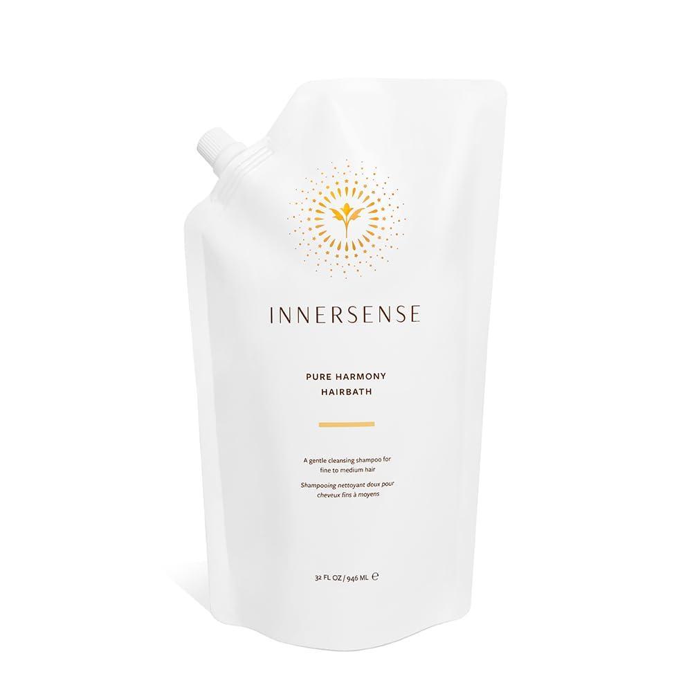 INNERSENSE Organic Beauty – Natural Pure Harmony Hairbath Shampoo | Non-Toxic, Cruelty-Free, Clean Haircare (32oz Refill Pouch)(32 Ounce (Pack of 1))